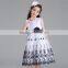 New arrival kids embroidered dress latest party wear dresses for girls#L9056
