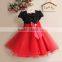 beautiful  factory price pink dark purple wedding party dress kids