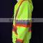 Polyester inner brush fleece hi vis jacket safety sweatshirt meet ANSI