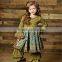 mustard pie flutter sleeve floral custom boutique kids frocks
