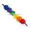 A32 aliepress new children's hair with 6 roses with 12 color fine elastic Headband Tiara