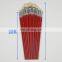 Red Long Wooden Handle Bristle Brush Bright #1~#12