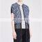 Fashion women tweed jacket/ladies fashion short sleeve women jacket