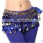 Egyptian style sequins shiny women Belly dance hip scarf belts Y-2041#