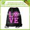 Silk Screen Printing Economical Sport Drawstring Pouch Bags
