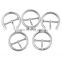 zinl alloy white silver roundness J pin belt buckles simple cheap price wholesale belt buckles pin metal