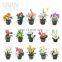 Yarncrafts handmade Crochet potted artificial flowers Multi Chooses Home decor and gifts