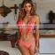 Highly Elastic Tassel Neon Bikini Woman Sexy Push Up Swimsuit Solid Bright Micro Swimsuit 2019 Two-Piece Summer Mermaid