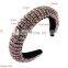 Gorgeous Full Crystal Designer Headband Luxurious Hand Made Rhinestone Thick Sponge Hair Hoop Bridal Wedding Hair Accessories