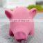 Pink Summer Soft Silicone Dog Rubber Pig Squeak Squeaky Chew Pet Dog Latex Toys