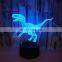 Optical Illusion Color Changing LED Night Light Table Desk Lamp Kids 3d Dinosaur Night Light