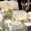 10'' mirror candle plate for wedding party decoration with beveled edge 12pcs per set