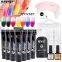 Easily acrylic soak off  uv liquid builder gel nail extension kit rainbow chameleon uv gel nail art set with nail tools