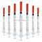 Cheap Factory Price Hot Sale CE ISO OEM 0.3ml 0.5ml 1ml Disposable Insulin Syringe Manufacturer