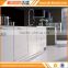 Factory made white gloss laminate kitchen cabinet