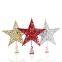 Five-pointed star iron ornaments tree top star sequins vertical five-pointed star Christmas decoration supplies