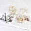 Geometric Clear Copper Glass Jewelry Box Storage Box Jewelry Display Glass Box for home decoration