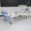 Factory ABS Manual 2 Function Double Crank Nursing Hospital Bed with IV Pole