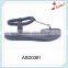 Zhejiang product latest design good quality lady fashion paillette elastic flat sandals