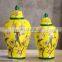 American country style hand paint home decoration porcelain ceramic jars set of 2