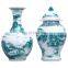 Home decor chinese blue and white ceramic porcelain flower vase