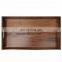 luxury wood serving pedestial tray