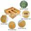 Bamboo Ziplock Bag Storage Organizer for Drawer Laser Printing Ziplock Food Sandwich Storage Bag Organizer Holder