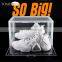 Stackable anti uv Box shoes plastic for men Sports side open magnet Clear acrylic box Shoe drop front box shoes Transparent