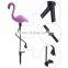 Waterproof Outdoor Waterproof Garden LED Light Decorative Pathway Stake Solar Flamingo LED Lawn Lights