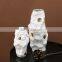 Light Luxury Irregular Folds White Vase Tabletop Ornament Ceramic Flower Vase For Home Decoration