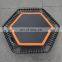 trampolines hexagon (hexagonal) (fitness) trampolin bungee trampoline elastic cord for jumping