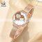 SHENGKEG K0168L Ladys Watch Custom Watch Logo on Dial Girl Wach Lady Watch Heart Dial