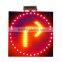 Direct manufacture 600 * 600mm solar traffic warning sign board