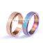 6mm Spinner Ring for Women Men Stress Release Rotatable Sandblasting Stainless Steel Tail Ring