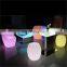 rechargeable waterproof IP68 outdoor led cube furniture glowing multicolor change different mode light furniture chair popular