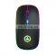 Amazon Lithium Battery Led Light Colorful 2.4Ghz RGB Gaming Usb Rechargeable Wireless Mouse