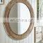 Best Seller Eye-catching Circular Frame Wicker Rattan Mirror Wall Decoration For Sale Wholesale Made in Vietnam