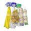 OEM Reusable Grocery New nylon polyester small large net tote mesh draw string carry bags for fruit vegetable