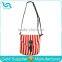 Stylish Canvas Red White Blue Stripe Bag Stripe Women Shoulder Bag
