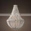 Custom Made  Modern Clay Bead  LED Dome Chandelier Living Room Hotel Ceiling Home Decor Lighting  ceramic bead pendant light