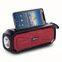 Solar Charging Portable Led Solar Torch Light BT Speaker With Phone Stand Outdoor Fm Radio 1200mah Built-in Battery