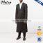 OEM new style black long line wool cashmere overcoat for men