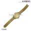 Wholesale luxury womens watches Gold Crystal Quartz cheap wrist watches