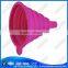 Environment-friendly folding easy folding silicone filling funnel