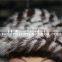 high quality fancy mink fur and fox fur ball/pretty knitted headwear with pompom