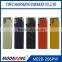 Leather surface piezo adjustable flame cigarette lighter cheap cigar smoking accessories
