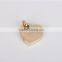 Wholesale 925 sterling silver heart shape hollow pendant necklace gold plating