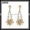 2016 New Vintage Style Dangling Chandelier Red Crystal Earrings Fashion Instyle