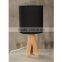 hot saled wooden E27*1 table lamp, fabric /cloth small desk light