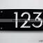 Modern House Numbers,Rectangle Black & White Acrylic - Sign Plaque - Door Number                        
                                                Quality Choice
